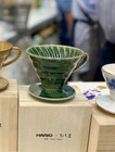 Hario X Tachikichi V60 Oribe Green Glaze Ceramic Coffee Dripper 02 Made In Japan