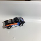 Tyco 60 Corvette Wipeout Slot Car Black Orange Blue Wave Graphic Chrome Engine