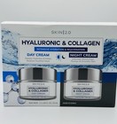     skin 2 0 Hyaluronic   Collagen Day   Night Hydrating Cream Duo Pack-new In Box