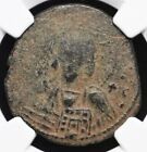 Byzantine Empire 1020-1028 Ad Anonymous Jesus Christ Ae Follis Class A3 Coin Ngc