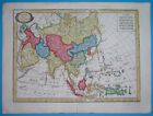 1783 Original Map Asia Arabia Kuwait Oman China Thailand India Sikhs Iran Korea