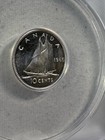 1965 Canada 10 Cents Proof Like Silver Coin Graded Ms 65 By Anacs