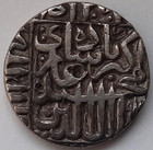 Mughal Emperor Akbar-silver Rupee  1556-1605 Ad - Circulated