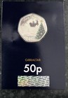 Brand New 2025 Gibraltar Colour 50p Christmas Coin Santa - Blue Westminster Card