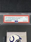 Peyton Manning 1st Home Game 1998 Ticket Stub Psa 5 Colts Vs Chargers 8 22