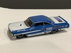Hot Wheels Custom    64 Galaxie 500 Hw    20 Premium Team Transport Blue Loose Vhtf 
