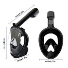 Full Face Dry Snorkeling Mask Snorkeling Packages Free Breathing  180 Degree    