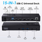 Universal Docking Station Usb-c Dock Hub For Intel m1 m2 Mac dell asus 100w Pd