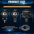 Colight Motorcycle Driving Fog Lights 3  Led Auxiliary Work Spot Pod W  Yellow