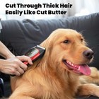 Wide Blade Dog Cat Clippers - Professional Cordless Grooming Tools For Thick    