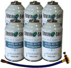 Envirosafe Arctic Air For R12  Auto A c  Refrigerant Support  6 Can   Hose
