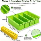 2 Pack Silicone Butter Mold With Lid   Spatulas  Non-stick Butter Mold Tray Fits