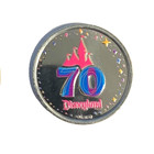 Disneyland 70th Walt Disney Mickey   Minnie Mouse Color Coin Medallion