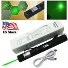Usb Rechargeable 990miles Green Laser Pointer Pen 532nm Visible Beam Light 1mw