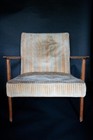 Authentic Vintage Mid-century Modern Lounge Chair From The 1950s   60s  Crafted In
