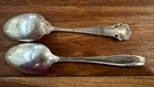  2  Vintage Sterling Silver Teaspoons 51 Grams - Towle And Wallace -  One W mono