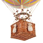 Hot Air Balloon Model Pastel Rainbow Striped 13  Hanging Ceiling Home Decor New
