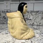 Vintage Native American Squaw   Papoose Antique Small Ceramic Planter W  Crazing