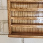 Wooden Wall Display Hanging Shelf Tray Trinket Holder 10 Rows 16 5 X 16 5 X 1 5 