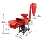 Dry-wet Straw Fodder Crusher Hay Cutter Grain Grinder For Animal Feed 220v 3kw