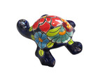 Talavera Mexican Pottery Folk Art Hand Painted Small Garden 6  Turtle