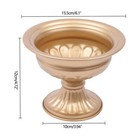10pcs Gold Metal Flower Trumpet Vases Wedding Party Centerpieces Romantic Decor