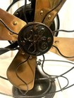 Vintage General Electric 3 Speed Oscillating Fan  Brass Blades Model - Works 