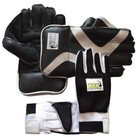 Cricket Men s Foam Wicket Keeping Gloves Cotton Inner Gloves Black