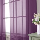 Purple Sheer Curtains 63 Inches Long 2 Panels Set  40 w X 63 l  pack Of 2  Plum