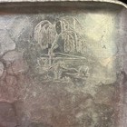 Vintage Everlast Metal Hand Forged Hammered Aluminum Willow Tree Tray 9x6