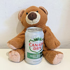 Vintage 2002 Ty Pluffies Slumbers Brown Bear Plush Tylux 9  Baby Stuffed Animal