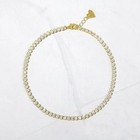 7 Ctw Round Cut Created Diamond Women s Tennis Anklet 14k Yellow Gold Plated 9 