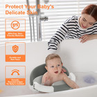 Baby Bath Seat For Babies  Non-slip Infant Bathtub Chair With Suction Cups  Safe