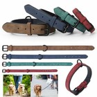 Soft Adjustable Leather Personalized Pet Dog Collar For Small Medium Large Dog