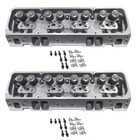 2pc Aluminum Cylinder Heads Fit For Sbc Chevy 350 190cc 64cc 2 02 1 60 Angle New
