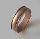 Pure Raw Copper Fluted Edge 6mm Band Ring Arthritis Therapy Solid Copper Ring