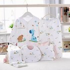 Unisex Baby Clothes 5-piece Layette Set     Soft Cotton Newborn Outfit Gift Set