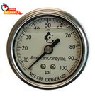 Water Well Pump Liquid Filled Back Mount Pressure Gauge 0 To 100 Psi  1 4  Mnpt