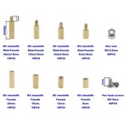 Brass Hex Spacer Standoff Screw Nut Assortment Kit