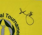 Adam Scott Signed The Memorial Tournament Golf Pin Flag Masters Autograph Bas K2