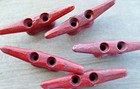 4  Cleat Lot Of 5 Red Galvanized Chock Boat Ship Dock Cleats Hardware Lake
