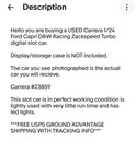Carrera Digital 1 24 Ford Capri D w Slot Car Led Lights  23859 Discontinued