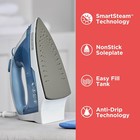 Easy Steam Compact Iron For Clothes  Automatic Shutoff  Nonstick Plate  Light We
