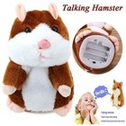 16cm Talking Hamster Plush Toy Repeats What You Say Mimicry Pet Toy