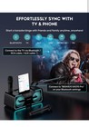 Portable Bluetooth Karaoke Machine With Led Lights   2 Uhf Wireless Microphones
