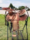 Kids-youth Western Barrel Horse Leather Saddle   Free Tack Set   Free Shipping