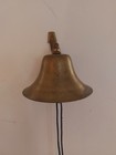Vintage Brass Fog Bell 8 Inch Marine Boat Wall Mounted Gorgeous Large