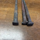 3 Hand-forged Nails Wrought Iron 4 5    Cut Square Nail