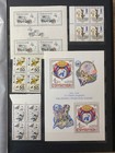 Stamps Czechoslovakia Album  Minisheets And Blocks Of Four   