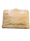 Bamboo Book   Cookbook Stand 13 5   x9 5    Page Holders-adjustable Stand